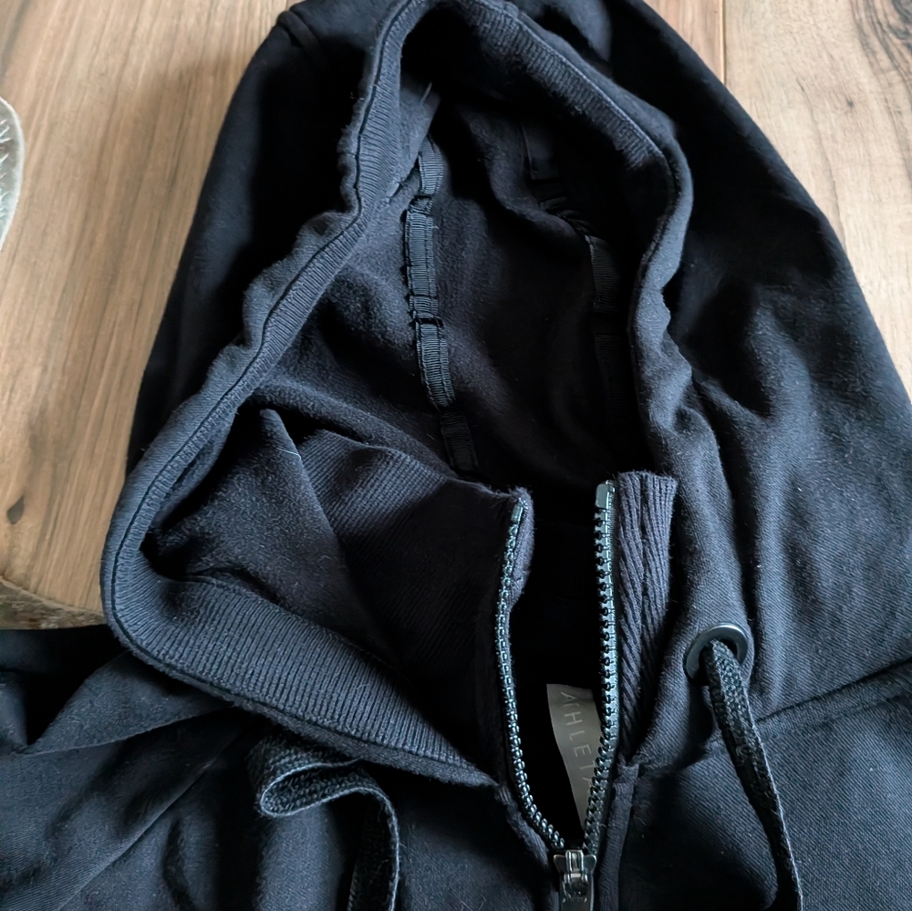Athleta Triumph Zip Hoodie- Black- XL - Picture 3 of 5